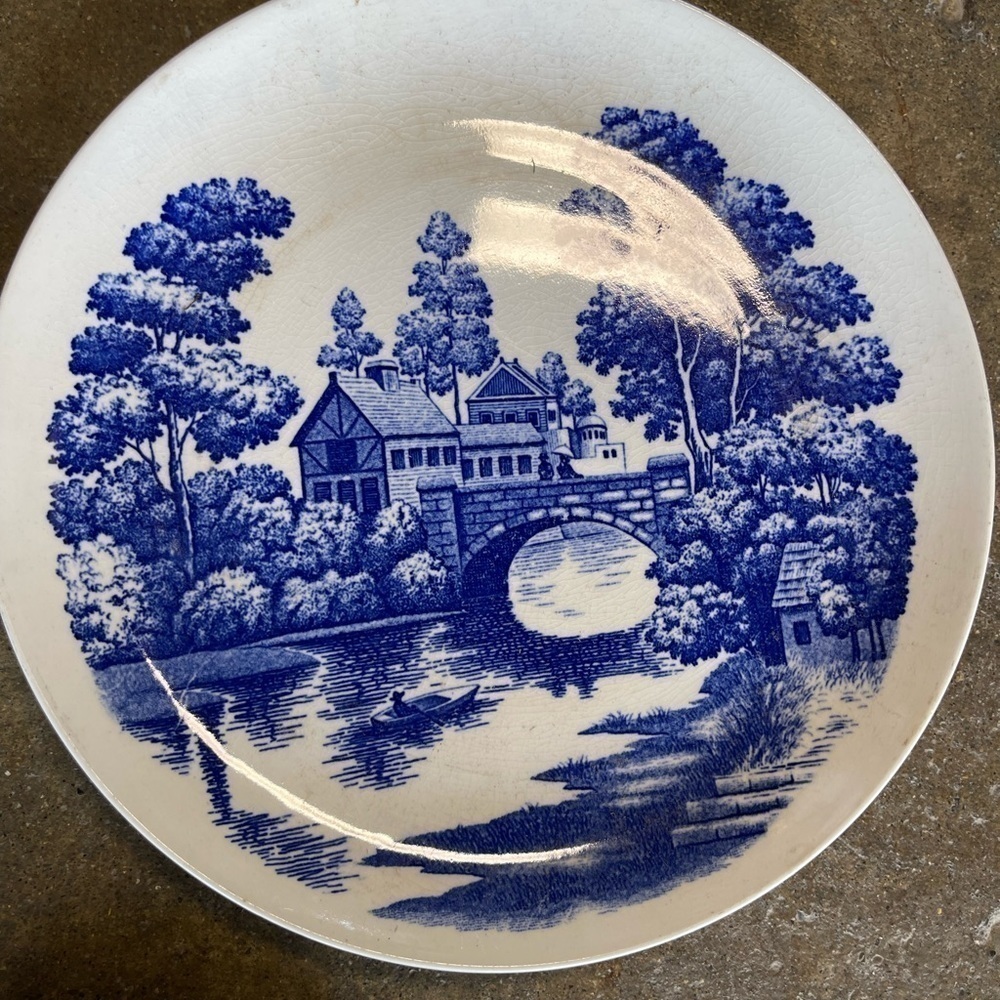 Vintage Nasco Hand Painted Lakeview Japan lote 8 plates